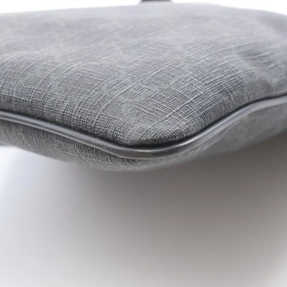 Gucci Shoulder Bag GG Supreme Black Canvas Leather - Picture 7 of 8